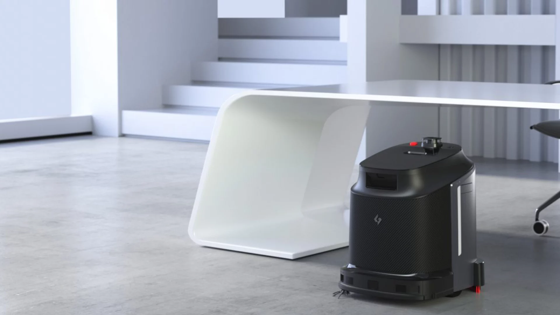 Cleaning robot in an office